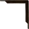 Ekena Millwork Stockport Steel Bracket, Antiqued Brass 2"W x 12"D x 12"H BKTM02X12X12STABS - alternate 7